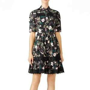 kate spade botanical lace dress, size 2, nwot